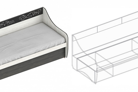 Кровать «Модерн» с подъемным механизмом